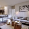 a living room with a couch and coffee table